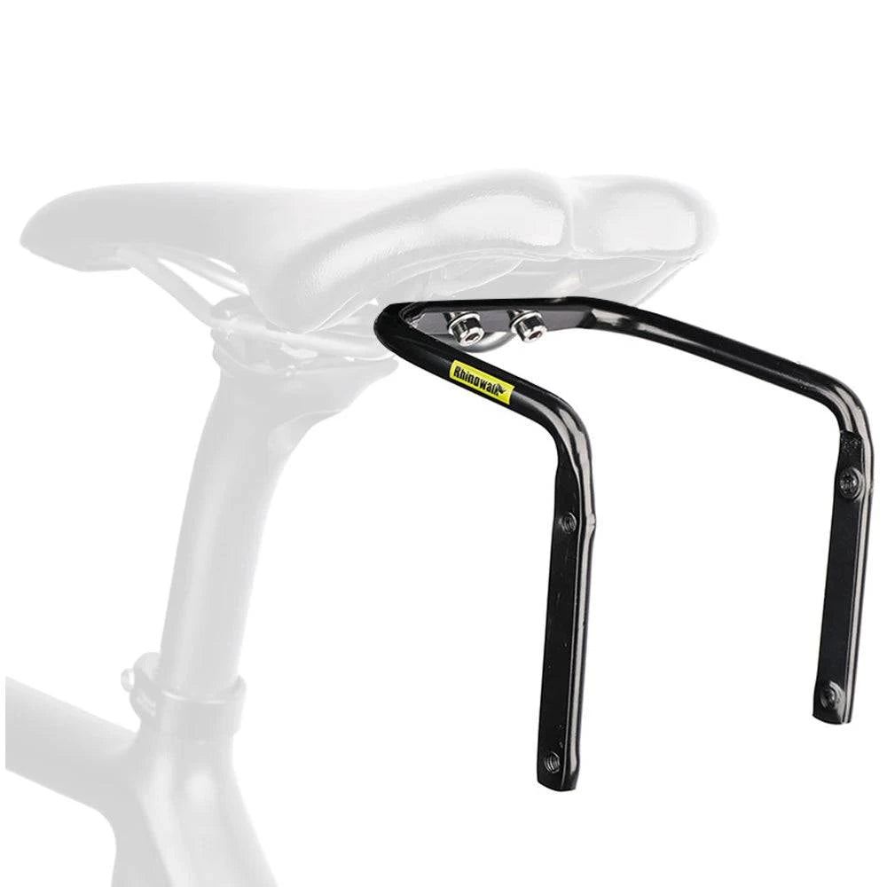 Bike Saddle Bag Stabilizer Bracket Bicycle Tail Bag Mount Rear Rack AntiSway with Bottle Cage Mounting Holes for Bike-WAYBIKER