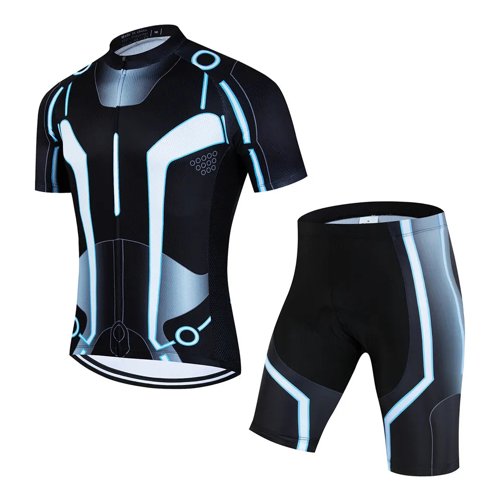 Cycling Jersey Set 2023 Men Summer Cycling Clothing Road Bike Shirts Suit Bicycle Bib Shorts MTB Ropa Ciclismo Maillot-WAYBIKER