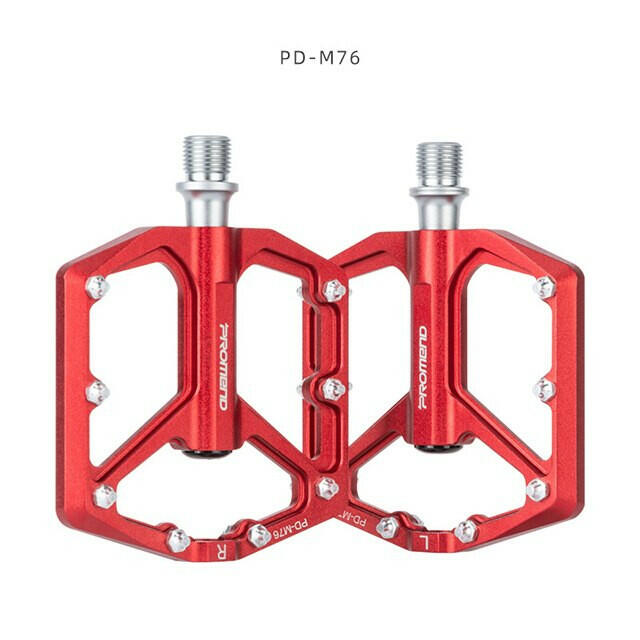 PROMEND NEW Ultralight MTB Bicycle Pedal Aluminum Alloy Flat 9/16 Pedals Anti-Slip Bike 3 palin Bearing Pedals Vtt Bicycle Parts-WAYBIKER