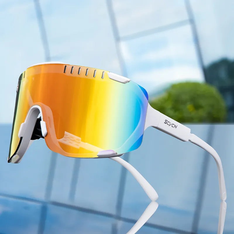 SCVCN Photochromic Sunglasses for Men Cycling Glasses Mountain Bike Road Bicycle Eyewear Pock Cycle Goggles UV400 MTB Biking-WAYBIKER