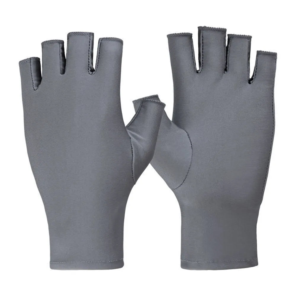 Outdoor Cycling Gloves Summer Breathable Sunscreen Gloves UV Protection Driving Gloves Non-slip Unisex Half Fingers Gloves-WAYBIKER