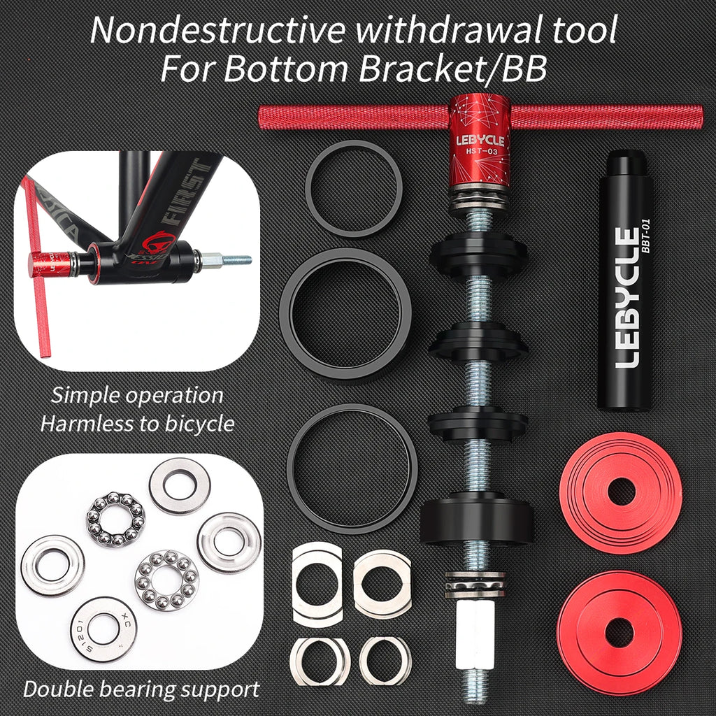 Lebycle MTB Road Bicycle Bottom Bracket Installation And Disassembly Tool for BB86/BB30/BB92/PF30 Bike BB Press-in Tool