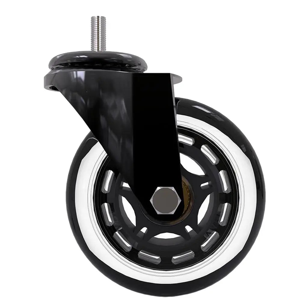 Office Chair Caster Wheels, Heavy for All Floors, with Threaded Stem, 3/4 Inch-WAYBIKER