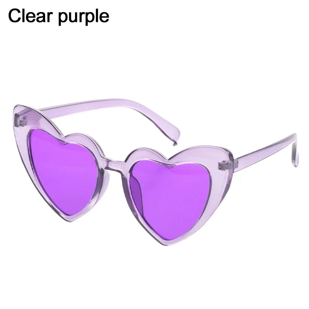 Love Heart Shaped Sunglasses Women Big Frame Fashion Cute Sexy Retro Cat Eye Vintage Sun Glasses UV400 Protection Unisex Eyewear-WAYBIKER