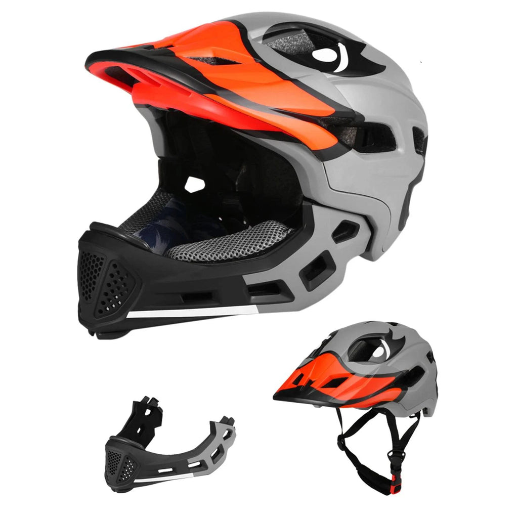 Kids Detachable Full Face Helmet Children Sports Safety Helmet for Cycling Skateboarding Roller Skating Cycling Equipment-WAYBIKER