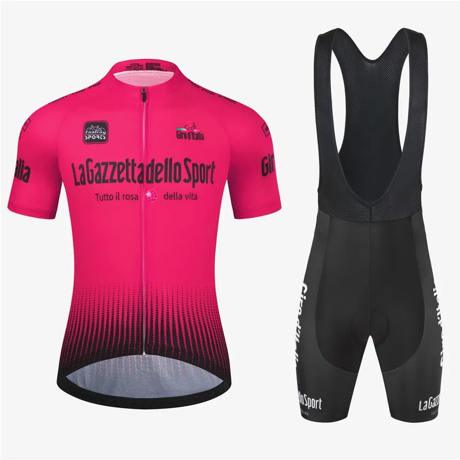 Tour Of Italy Bicycle Clothes Cycling Jersey Set Summer Road Bike Short Sleeve Cycling Clothing Men Mtb Jersey Set Sport Wear-WAYBIKER