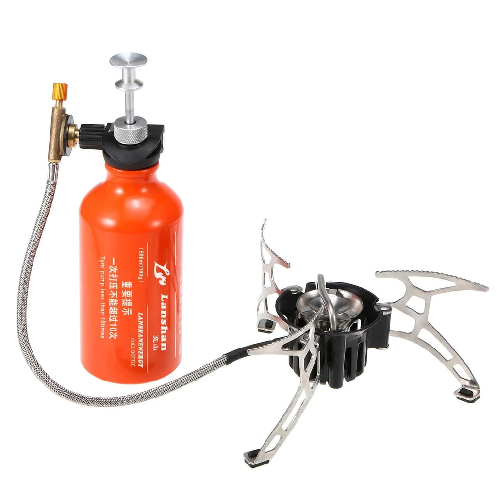 Camping Multi Fuel Stove Preheating Oil/Gas Outdoor Camping Stove Cooker Picnic Cookout Hiking Equipment Gasoline Stove Burners-WAYBIKER