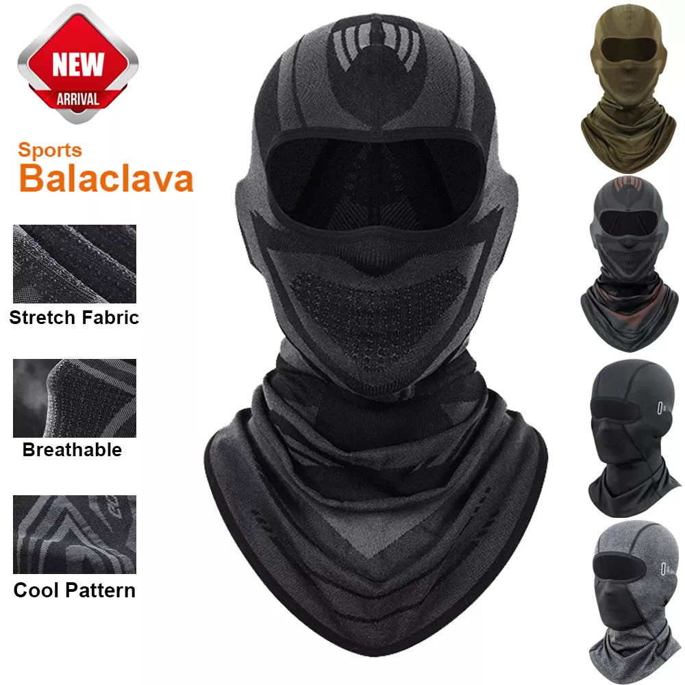 Sports Winter Thermal Cycling Face Mask Balaclava Head Cover Ski Bicycle Motocycle Windproof Soft Warm MTB Bike Hat Headwear-WAYBIKER