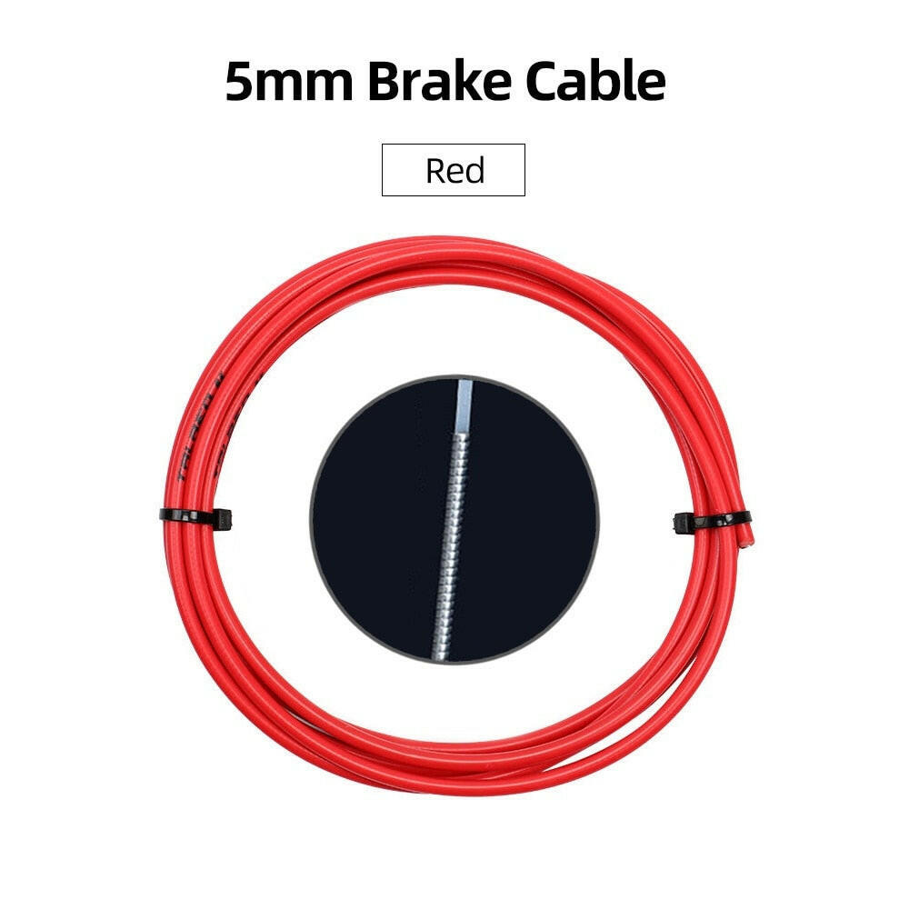 3m Bicycle Shifters Derailleur Brake Cables Shift Cable Tube 4mm/5mm Road MTB Bike Shifter Brake Cable Line Bicycle Accessories-WAYBIKER