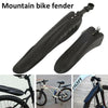 1 Set Fashionable Mountain Bike Mudguard Black Mountain bike fender Adjustable MTB Fender-WAYBIKER