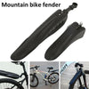 1 Set Fashionable Mountain Bike Mudguard Black Mountain bike fender Adjustable MTB Fender