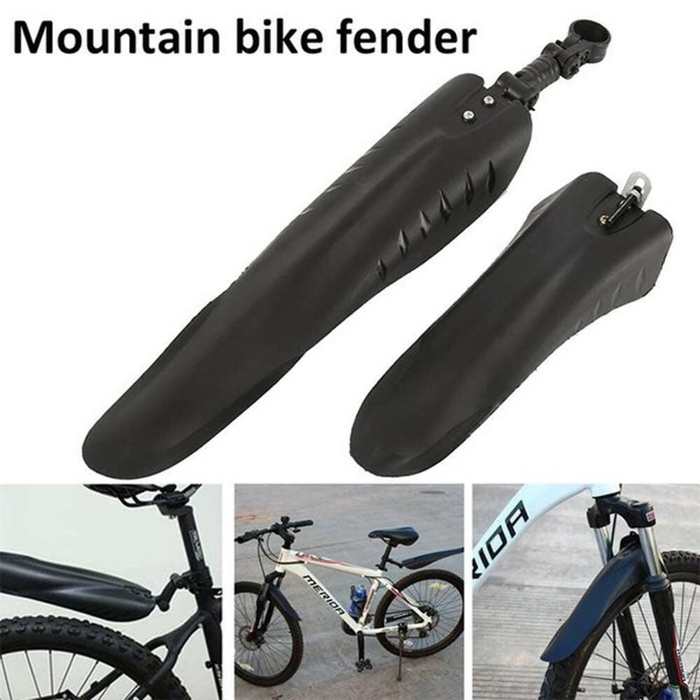 1 Set Fashionable Mountain Bike Mudguard Black Mountain bike fender Adjustable MTB Fender-WAYBIKER