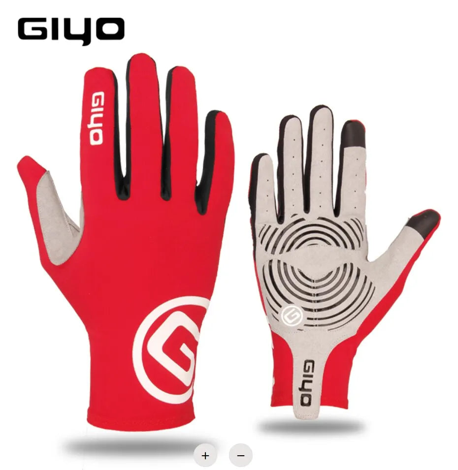 GIYO Touch Screen Long Full Fingers Half Fingers Gel Sports Cycling Gloves MTB Road Bike Riding Racing Women Men Bicycle Gloves-WAYBIKER