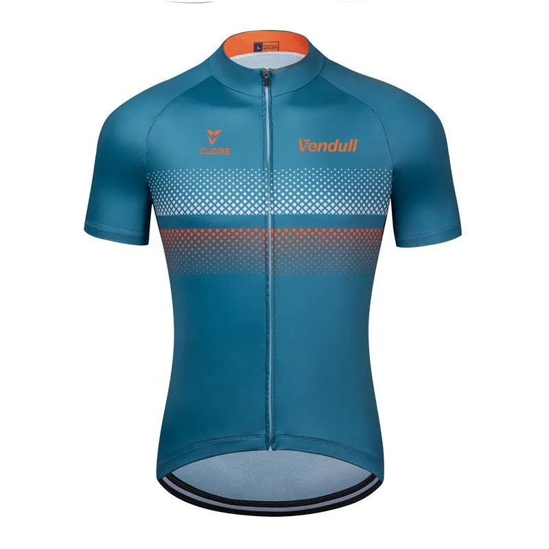 Summer Men Short Sleeve Cycling Jersey MTB Maillot Bike Shirt Breathable Tricota Mountain Pro Team Bicycle Sports Clothing 2023