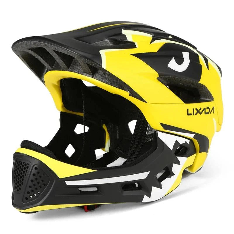 Kids Detachable Full Face Bike Helmet Ultralight Cycling Sports Safety Helmet for Skateboard Scooter Roller Skating-WAYBIKER