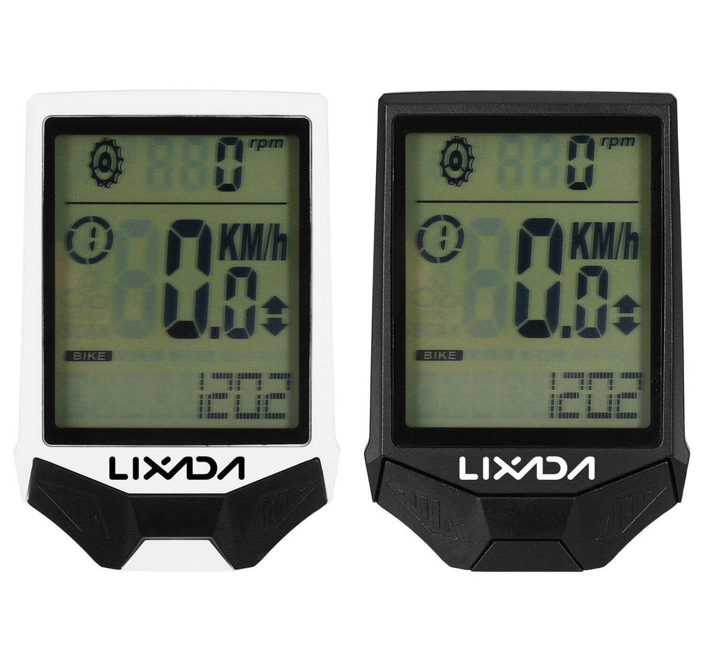 Cycling Computer Wireless with Heart Rate Sensor Multifunctional Rainproof Cycling Computer w/ Backlight LCD speedometer-WAYBIKER