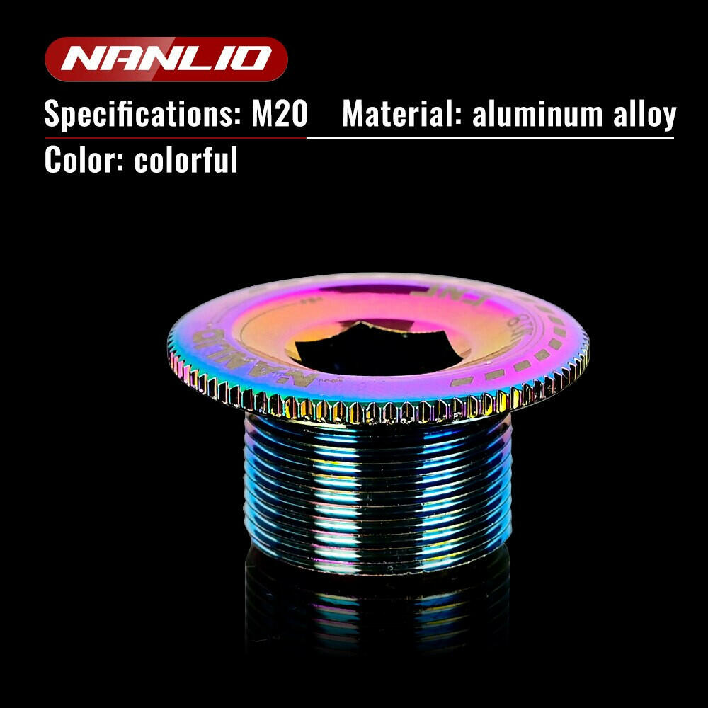 MTB Crank Screw CNC Aluminum Alloy Bicycle Bolt Cap M15/M18/M19/M20 Bike Cover Nut For Shimano XT/XTR/SLX Crankset Cycling Part-WAYBIKER