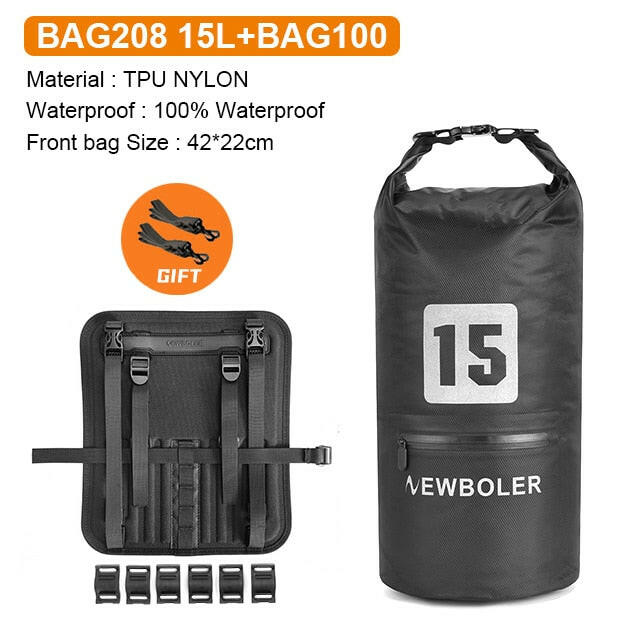 NEWBOLER Bike Front Tube Bag 10L/20L Waterproof Bicycle Handlebar Basket Pack Cycling Front Frame Pannier Bicycle Accessories-WAYBIKER