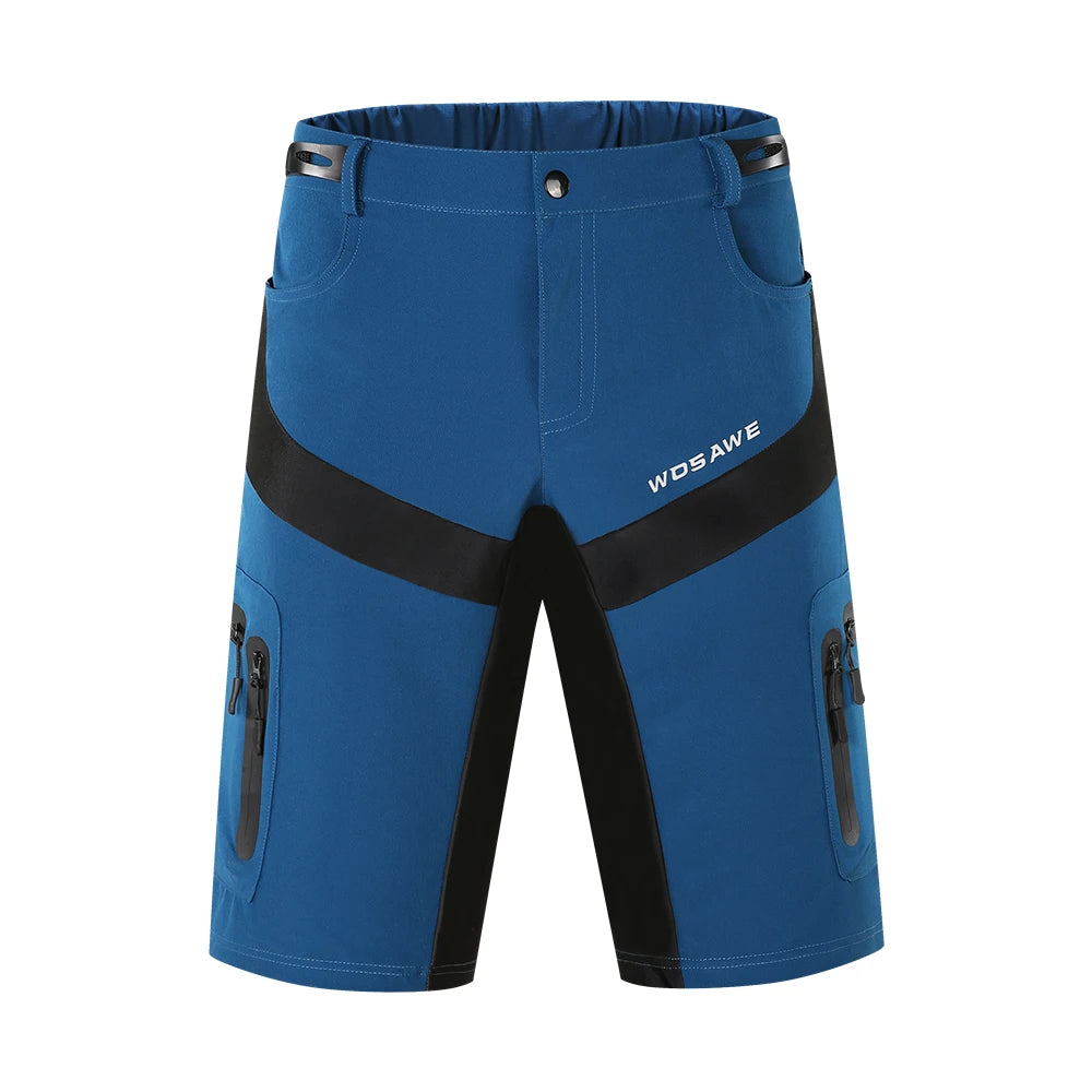 WOSAWE MTB Bike Shorts Multi-Pockects Breathable Loose fit Riding Road Bike Shorts Outdoor Sports Waterproof Cycling Shorts-WAYBIKER