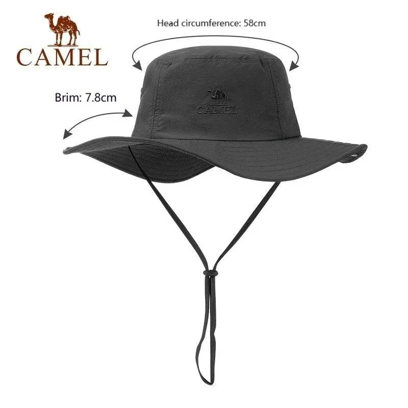 GOLDEN CAMEL Hiking Hats Sun Protection Hat Fisherman's Hat Summer Thin Section Sunscreen Sun Hat Large Brim Face Hat-WAYBIKER