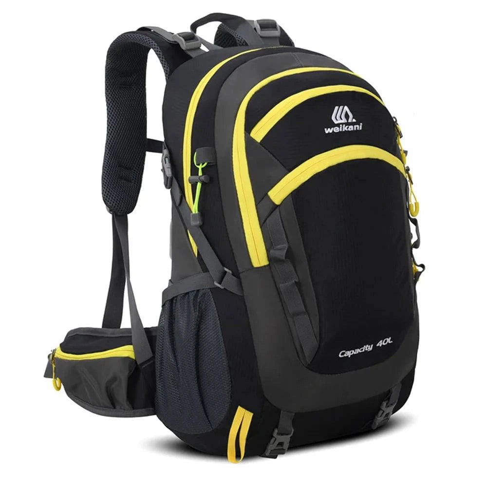 Hiking Backpack 40L Waterproof Outdoor Travel Daypack Multi Pocket Camping Backpack Equipped with thick Breathable Sponge Pads-WAYBIKER
