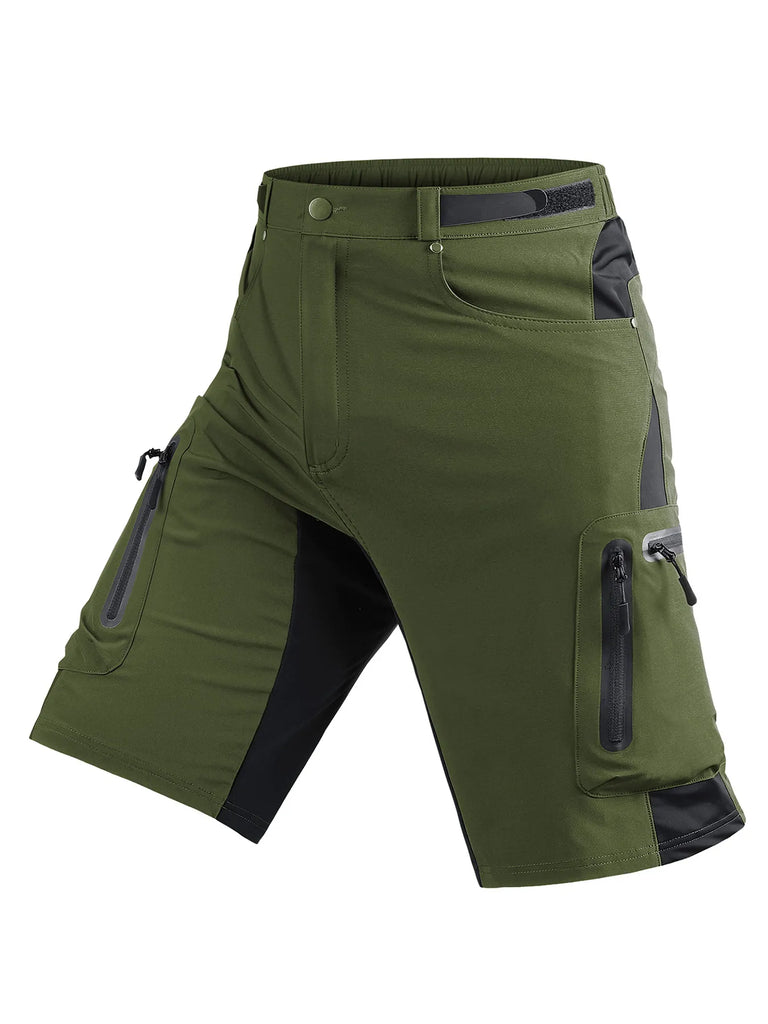Cycling Shorts Men's mountain bike outdoor sports Breathable loose fit for running cycling zipper pocket-WAYBIKER