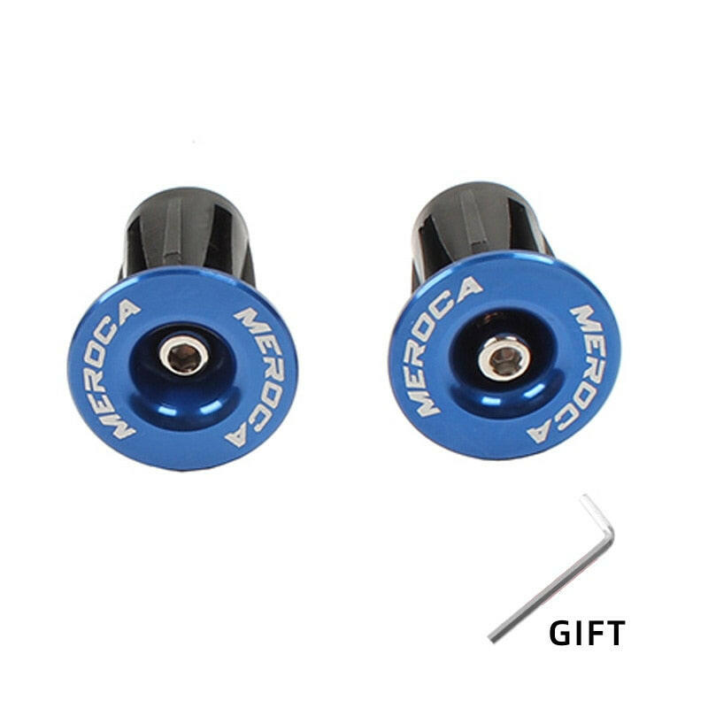 1 Pair Mountain Road Bike Handlebar End Plugs Aluminum Alloy Handle Bar End Cap BMX MTB Bike Grip Cover Bicycle Accessories-WAYBIKER