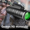 40X60 Military Zoom HD Powerful Binoculars Long Range Portable Professional Telescope Monocular Low Night Vision for Hunting-WAYBIKER