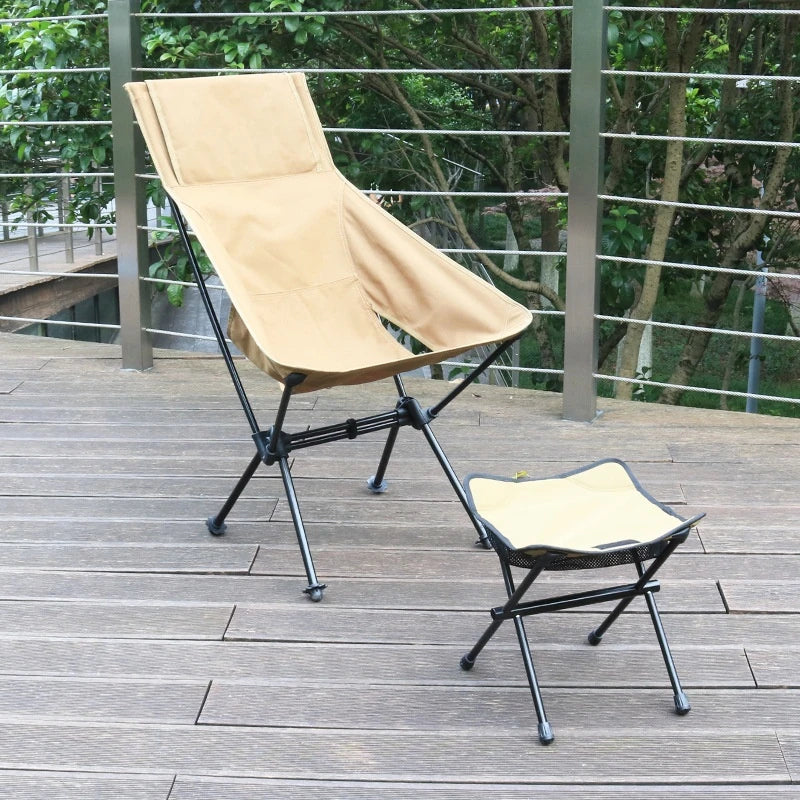 Outdoor Folding Stool, Lightweight Tactical Chair, Fishing and Sketching Small Stool, Portable Leisure Moon Chair, Mazha-WAYBIKER