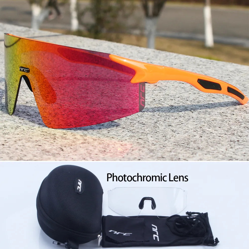 NRC Brand Cycling Sunglasses UV400 TR90 Sports Bicycle Glasses MTB Mountain Bike Fishing Hiking Riding Eyewear for Men Women-WAYBIKER