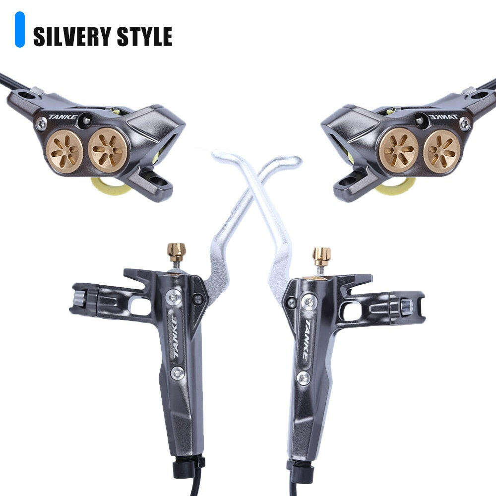 TANKE E-Bike MTB Electric Bike Hydraulic Disc Brake Set 160mm Rotors Oil Calliper Plate Front Rear Mountain Bicycle Clamp  tb700-WAYBIKER