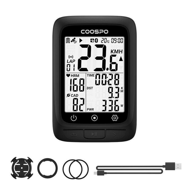 COOSPO BC107 Bike Computer GPS Wireless Bicycle Odometer Speedometer 2.4inch Bluetooth5.0 ANT Waterproof GPS BDS-WAYBIKER
