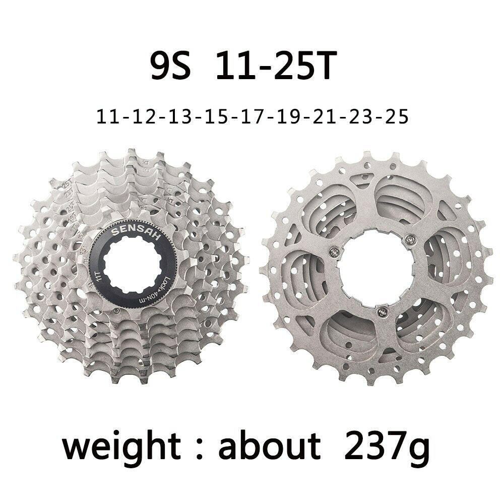 SENSAH 8/9/10/11/12 Speed Road Bike Cassette 11V 23T/25T/28T/30T/32T/34T/36T Bicycle Freewheel K7 10S Flywheel for  HG Hub-WAYBIKER