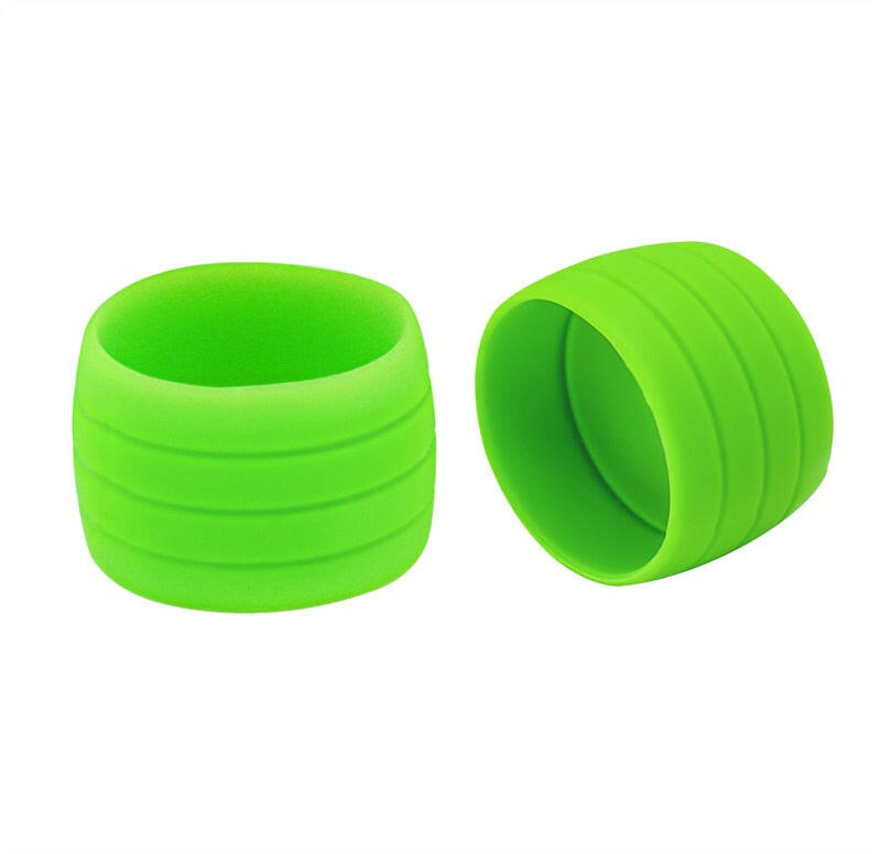 MUQZI 1 Pair Bike Strap Ring Handlebar Tape Fixing Sleeve Silicone Waterproof Wear Resistant Handlebar End Fixed Accessories-WAYBIKER