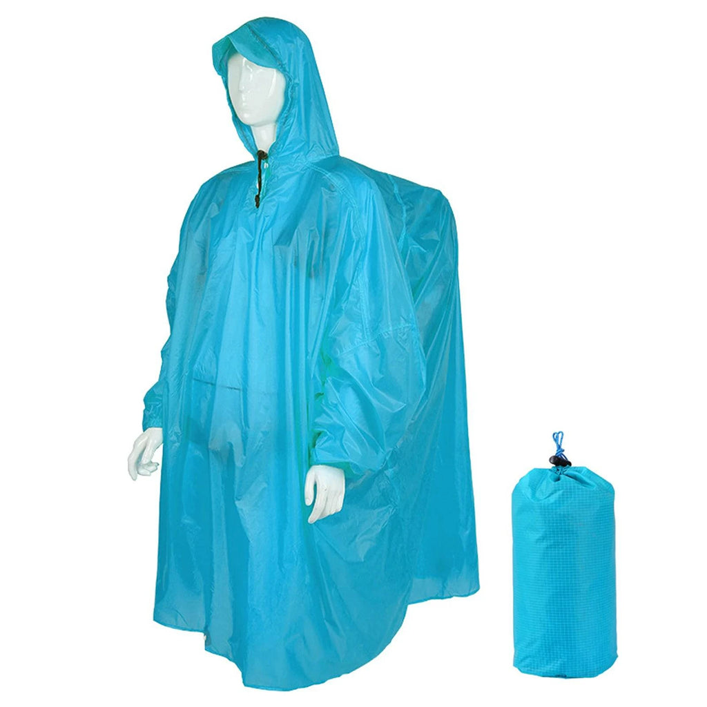 Outdoor Raincoat Lightweight Waterproof Poncho Water-resistant Climbing Backpack Rain Cover For Camping Hiking Travel-WAYBIKER