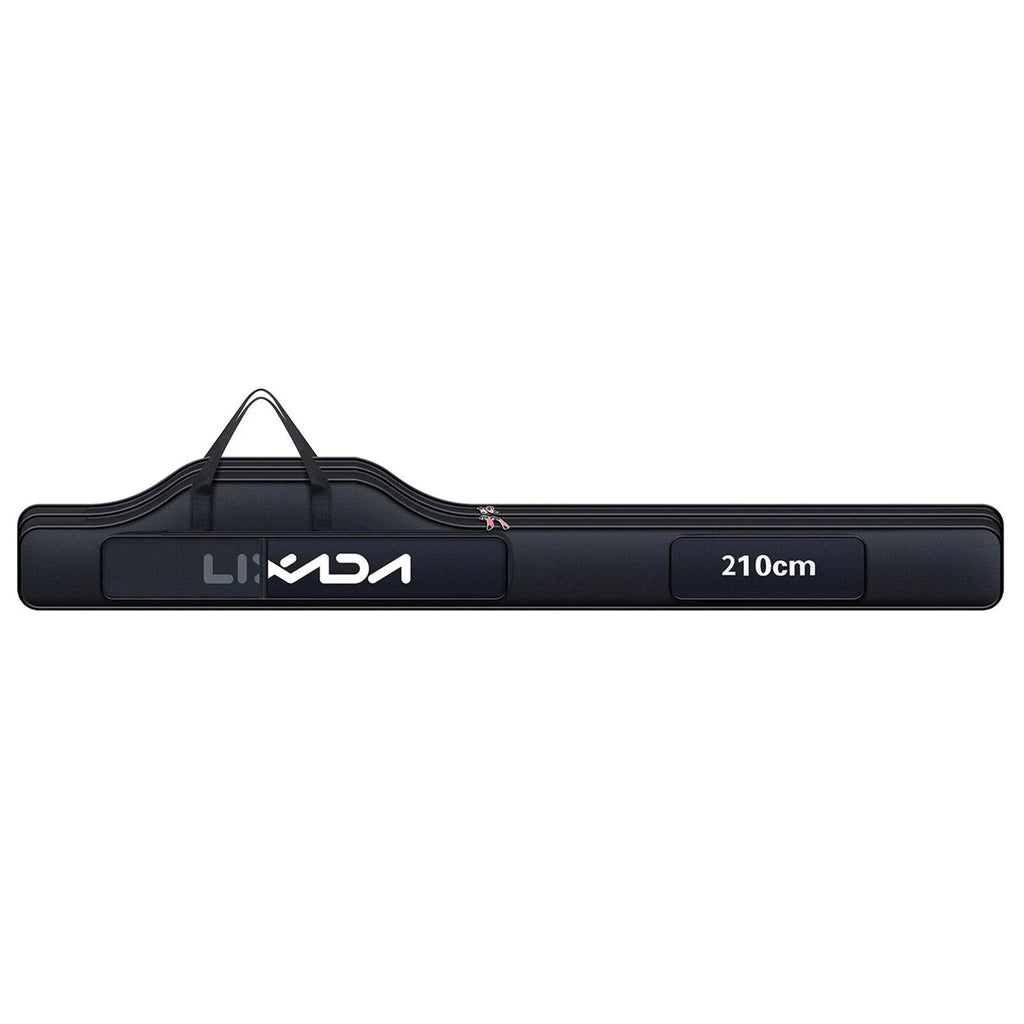 Lixada 210cm  Fishing Bag Portable Folding Fishing Rod Reel Bag Fishing Pole Gear Tackle Tool Carry Bag Storage Bag Organizer-WAYBIKER