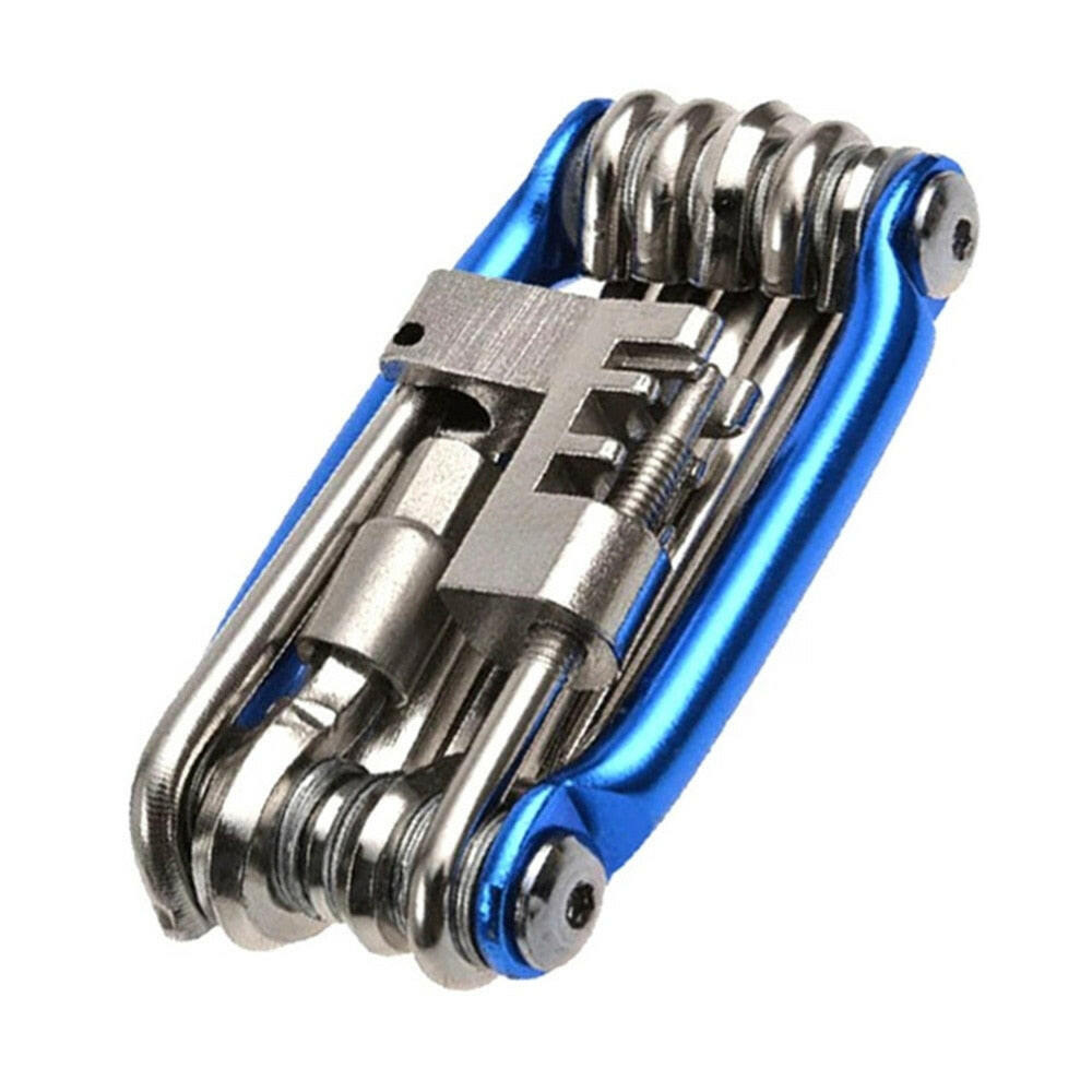 11 in 1 Bicycle Repair Tool Kit Mountain Bike Wrench Screwdriver Chain Hex Spoke Multifunction Bicycle Repaire Set Cycling Tool-WAYBIKER