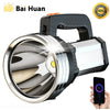 1500M Lonag Range 100W Most Powerful LED Flashligh Portable Spotlights USB Recharge Searchlight Outdoor Tactical Torch-WAYBIKER