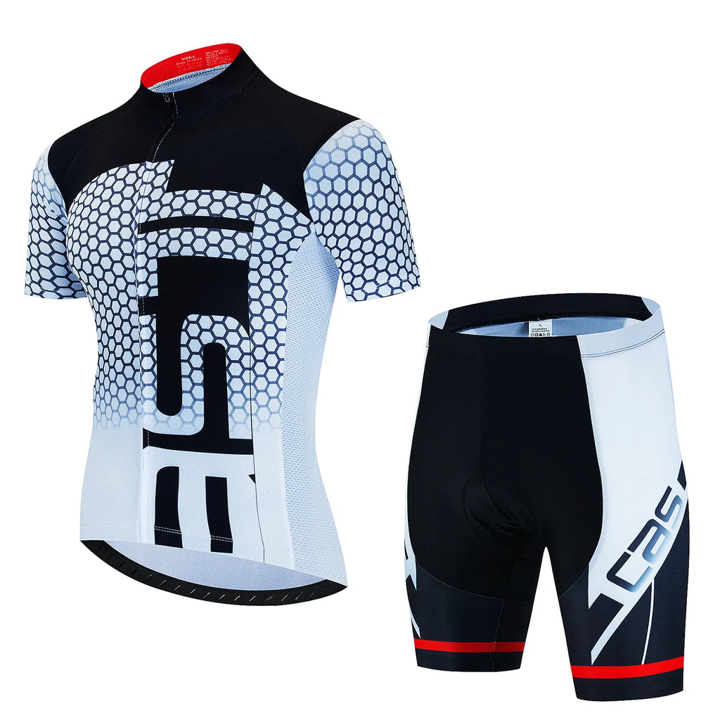 2023 Bicycles Cycling Jersey Set MTB Men's Cycling Maillot Summer Cycle T-Shirt Bib Shorts Suit Triathlon Mountain Bike Clothes-WAYBIKER