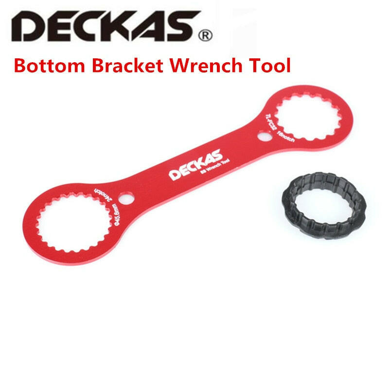 DECKAS Multifunctional BB Wrench Tool DW-018 249*64*3mm Red DUB/TL-FC32 Adaptor Of TL-FC25/TL-FC24 BB Bottom Bracket Repair Tool