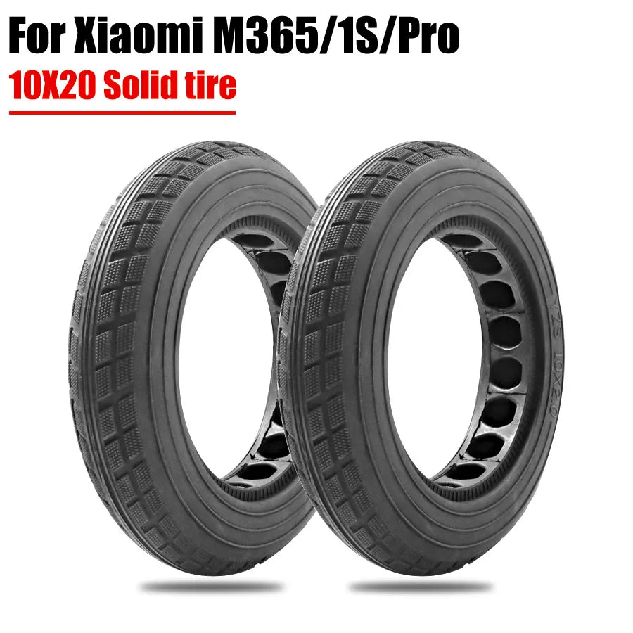 10 Inch Solid Tire Electric Scooter for Xiaomi m365 Pro Scooter Wheel's Replacement Explosion-Proof 10x2 Modified Solid Tires-WAYBIKER