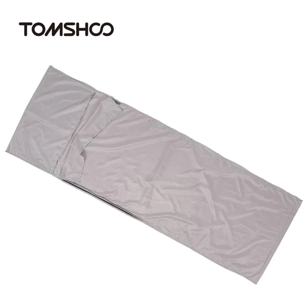 Outdoor Travel Camping Hiking Polyester Healthy Sleeping Bag Liner with Pillowcase Portable Lightweight Business Trip Hotel-WAYBIKER