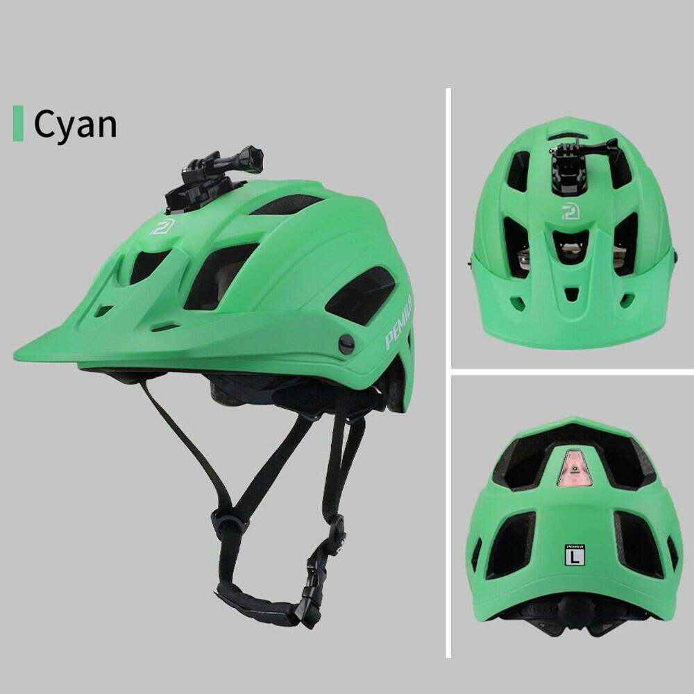 PEMILA Men MTB Bicycle Helmet Bike Safely Cap Ultra-lightweight Mountain Road Cycling Sports Riding Helmets With LED Tail light-WAYBIKER