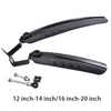2x  Mudguards  Steady Lightweight Folding Bike Mud Guard for BMX Fixed Gear Electric-WAYBIKER