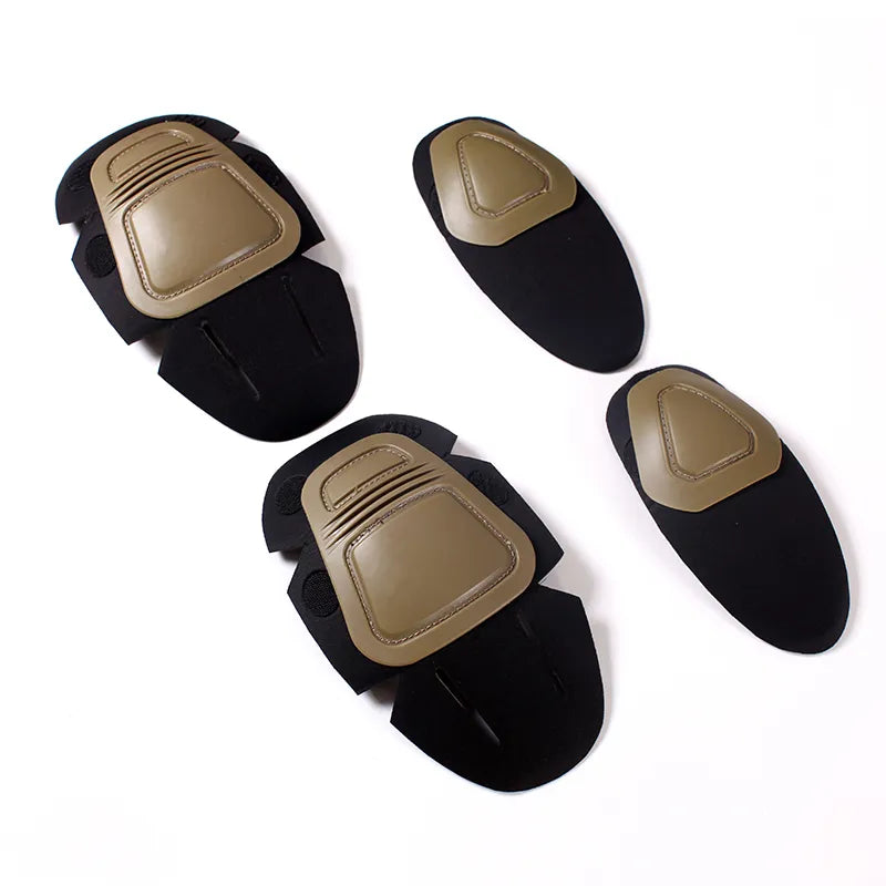 CSMilitary Tactical g2 g3 Frog Suit Knee Pads & Elbow Support Paintball Airsoft Kneepad Interpolated Leg Protection for Training-WAYBIKER