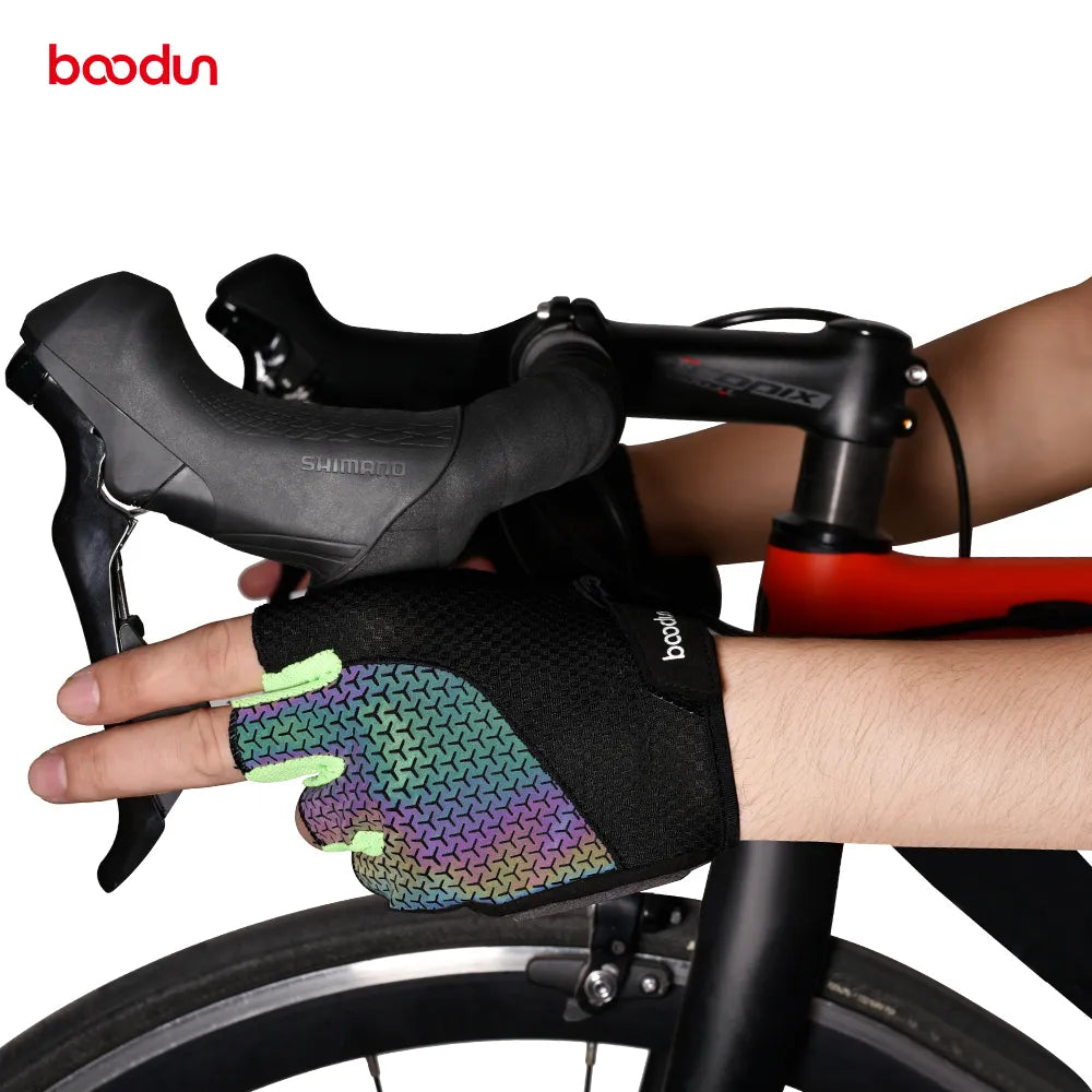 New Arrivals 1313 outdoor Sports  half finger Shockproof Breathable mountain bike gloves-WAYBIKER