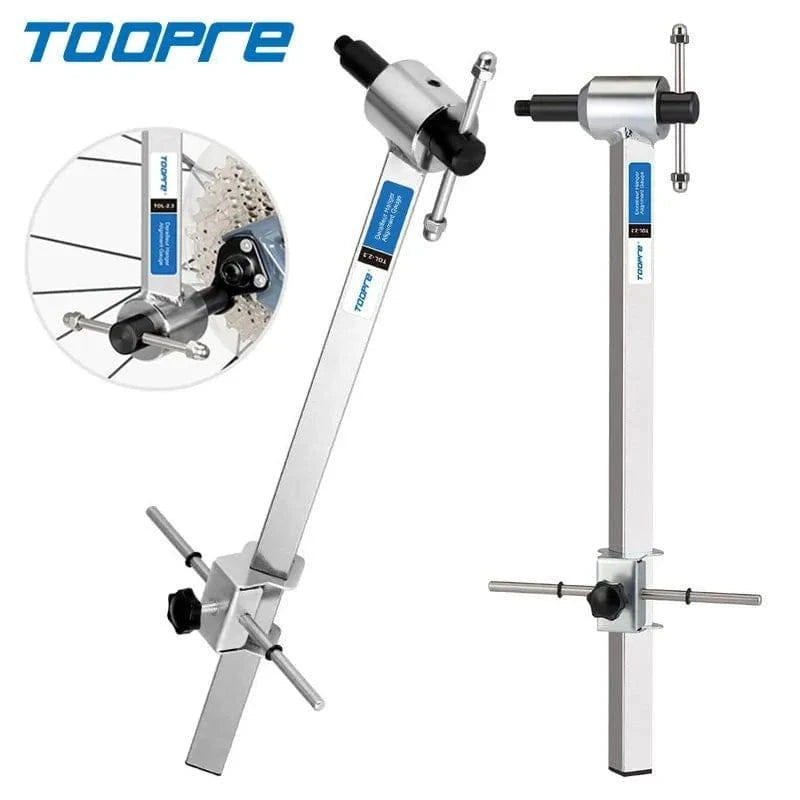 TOOPRE Bicycle Rear Derailleur Hanger Alignment Gauge Aluminium Alloy Straighten Tool for Mountain Road Bike 20-29'' Wheel-WAYBIKER