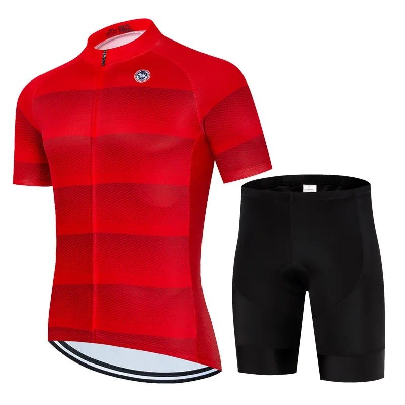 Vendull Pro Cycling Jersey Set Men Cycling Set Outdoor Sport Bike Clothes Breathable Anti-UV MTB Bicycle Clothing Wear Suit Kit-WAYBIKER