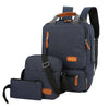 3pcs Backpack Set Women Men Laptop Backpack Shoulder Bag Small Pocket for Travel School Business Work College Fits Up to 14.5in-WAYBIKER