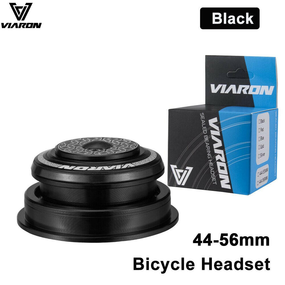 VIARON MTB Bicycle Headset 42/52 44/55 /56mm CNC 1 1/8" 28.6 Spinal Canal/Straight Tube Fork Internal Mountain Road Bike Headset-WAYBIKER